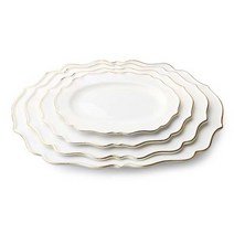 엘림 골드라인 웨이브 타원접시 4size, 골드라인 웨이브 타원접시3호 (HP8876)