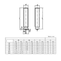 스터드용접기 Welding Screws Spot Head M3 M4 M5 M6 M8 Size Solid Studs Full Standard Pitch Male Bolts, 03 M5 (40pcs)_06 20mm