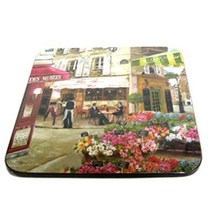 이태리 냄비 받침 코르크 냄비 깔개 패드 17.5cm 2개 식탁매트 _777EA, 로즈시계