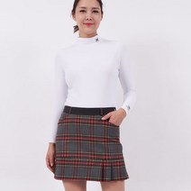 지니골프 여성간절기골프웨어 클래식체크 뒷면밴드 스커트