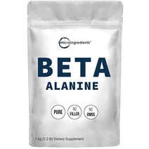 마이크로 성분 베타 알라닌 파우더 순수 베타 알라닌 보충제 1kg (3 5 oz) 아미노 에너지 사전 운동 GMo 프리, 2.2 Pound (Pack of 1)