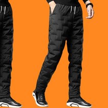 신형 보온력 좋은 일자 패딩 방한바지 (XL~5XL 빅사이즈) (고급형)