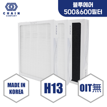 ㈜체인컴퍼니 블루에어 공기청정기 필터 H13 국내생산 601, H13 등급 헤파+탈취 1개
