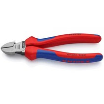 Knipex 70 02 160 SB 대각선 커터 16cm 6.3인치 블리스터 포장에 부드러운 손잡이 포함 KNIPEX