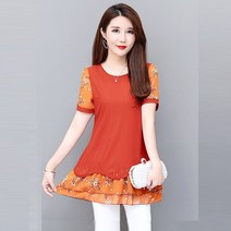 뉴타임즈 중년 여성 반팔 블라우스 N234Z