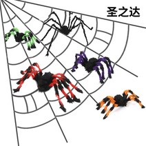 파티 동물 가면 리얼한 거미 거미줄 크리스마스 할로윈 탈 머리띠코 마스크 용품 다스베이더 전통 우는아기 산타복 장식 관종, 200cm 꽃거미 270g, A