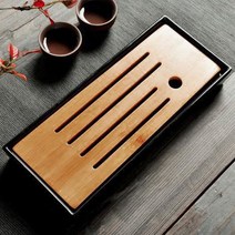 티앤차 네모 다기트레이 차판(블랙) 다기 다도차판, 블랙, 1개