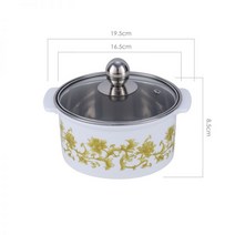 꼬치어묵탕냄비 캠핑오뎅냄비 오뎅 주물 샤브샤브 자주 팬, Leucorrrhea 황금 꽃 16CM 샤브