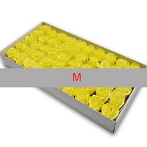 럭키스톤 돌 이색수집품 50 개상자 인공 비누 장미 꽃 웨딩 장식 diy 지주 꽃 머리 웨딩 파티 크리스마스 발렌타인, M