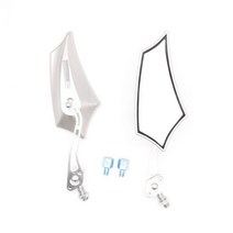 야마하 가와사키 BMW 전기 자전거 스쿠터 사이드 백미러 Retroviseur 모토 CNC 범용 8mm 10mm, 07 1 Pair Silver