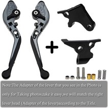 로고 포함 MSX CNC 알루미늄 바이크 오토바이 접이식 확장형 브레이크 클러치 레버 혼다 MSX125 125 Grom 2014 -, [02] A6 B6 C1 D1