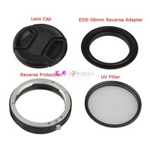 캐논 600D 49 52 55 58 62 67 72 77 82mm UV CPL 필터 렌즈 캡용 4 in1 매크로 리버스 어댑터 보호 링, 05 77mm
