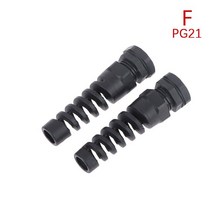 견고한 2pcs IP68 Waterproof M12-M16 PG7-PG21 Cable Seal Sleeve Connector Plastic Screw Stress Protec, 한개옵션1, 06 PG21