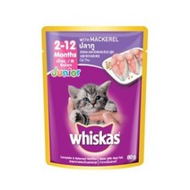 위스카스 고양이 주식 파우치 주니어 참치, Tuna/참치, 80g, 20개