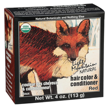 라이트마운틴 헤나 염색약 레드 113g Light Mountain Natural Hair Color & Conditioner Red, 2개