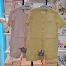 아가방 아가방 통기성과 흡습성이 좋은 거즈소재의 여름 7부우주복