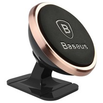 전화 용 Baseus 마그네틱 자동차 홀더 범용 홀더 휴대 전화 홀더 자동차 에어 벤트 마운트 GPS 자동차 전화 홀더 용 스탠드, 로즈골드 페이스트 타입