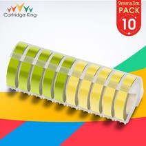 10PK Dymo 3D 엠보싱 테이프 Dymo 9mm 라벨 테이프 Motex 프린터와 호환 가능 Dymo 12965 E101 1540 1610 1, 16 10PK Mixed Set 13