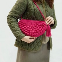 앤스실 버블버블 러블리 바네 클러치 핸드백 뜨개질 DIY 패키지, 1팩, 22진핑크(샘플색상)