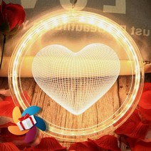 별그램감성 벽장식 레이저프린팅 하트전구 미니트리 파티소품 메리메리