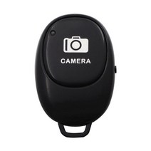 1Pc 카메라 셔터 원격 제어 셔터 릴리스 버튼 전화 블루투스 무선 Selfie 버튼 호환 Ios/안드로이드, 01 black