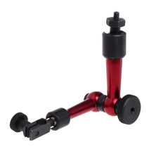 미니 유연한 자기베이스 홀더 조절 가능한 자기 게이지 스탠드베이스 레버 다이얼 표시기 브래킷 홀딩 도구, 빨간색