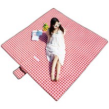 플랜타트 피크닉 양면방수 8인용, 빨강체크