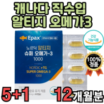 rtg 일티지 오메가3 비타민e 비린내 없음 없는 부모님 선물 추천 불포화 지방산 dha 3세대 좋은 제품 정품 작은 어류 알약 크기 캐나다 직구 중금속 중학생 대용량 식약처 인정, 6박스(12개월분)