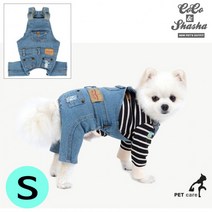 아이엠독 워싱데님 오버롤 팬츠(연청)(S)/BK