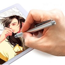 미세 슬림 만능 터치펜 갤럭시 탭 노트 폰 패드 태블릿 터치 펜 그림 게임 필기 팬, 레드