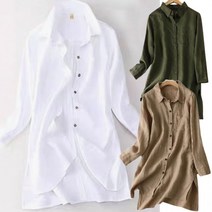 카라 롱셔츠 [CESS] 린넨 3색상 7440