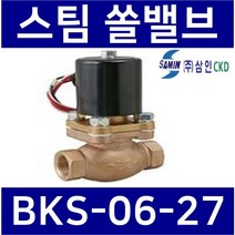 BKS-06-27-AC110V 사용전압:AC110V 관접속구경:3/4인치(20A) 삼인SAMIN 스팀전자변 스팀밸브 증기밸브 솔레노이드밸브 사우나밸브 세탁소밸브