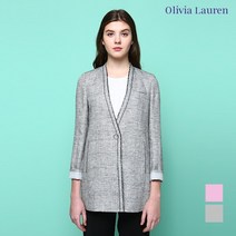 [올리비아로렌] 넥 수술장식 세미박시 린넨자켓_2VOCFUTM3411
