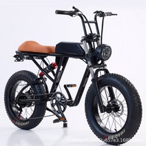 전기자전거 20 인치 팻 타이어 스노우 모빌 보조 자전거 오프로드 전기 산악, 02 RX 48V18A