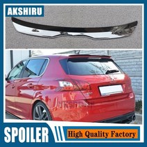 자동차 차량 스포일러 윙 k5 캐스퍼 벨로스터n 제네시스쿠페 벨로스터 n puugeot 308 gti 2015 - 2020 유니버설 해치백 308 abs 플라스틱 car wi, 도색되지 않은