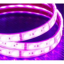 차량튜닝 길이 DIY 다이 핑크 LED바 완제품 광섬유LED, 흰띠/10cm(기본연결발송)