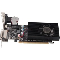 GT610 2GB DDR3 그래픽 카드 64비트 1000MHZ 낮은 HDML/VGA/DVI PLUA 및 플레이 기능이 있는 2K 비디오 컴퓨터