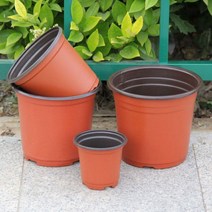 모종 이색 포트 재배용 토기 연질분 꽃 화분 트레이 10cm 15cm 18cm, 모종 포트-15.5cm(1개입)