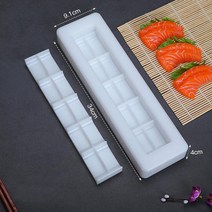 JINGHENG 주먹밥틀 초밥 몰드 주먹밥 일본 일체형 10입자 상업용 공구, T03-초밥몰드10입자빅사이즈, 1개