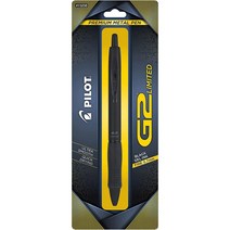 Pilot G2 한정판 프리미엄 젤 롤러 펜 파인 포인트 0.7mm 매트 블랙 배럴 잉크575137