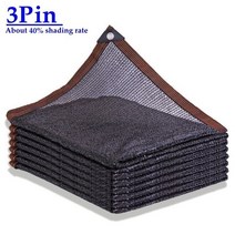 자바라천막 주차장캐노피 접이식천막블랙 HDPE 자외선 차단 차양 그물 전망대 쉼터 야외 페골라 캐노피 태, 01 3 Pin Net_11 3mx3m