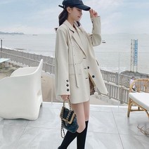 승무원면접복 여자면접복장 아나운서자켓 가을 겨울 정장 코트 고급 느슨하고 다양한 캐주얼