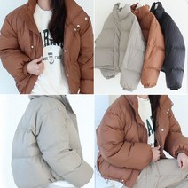 오슬 여성 구스 숏 패딩 구스다운 거위털 여자 겨울 3color