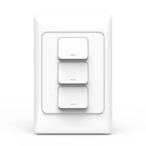 Zemismart 새로운 디자인 Zigbee 3.0 푸시 전등 스위치 SmartThings 제어 US AU 물리적 벽 스위치 푸시 버, 03 Three Gangs