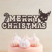 아트박스/파티해 페이퍼 레터링 메리크리스마스 토퍼 - 루돌프, 옵션선택:루돌프, 단품