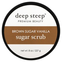 Deep Steep 슈가 스크럽 흑설탕 바닐라 8 oz (227 g) 2팩