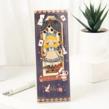 북링 북집게 북다트 독서링크리 에이 티브 소녀 토끼 할로우 북마크 도서 노트북 장식 생일 졸업 선물 플래, 01 Girl