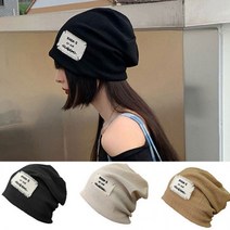 남여공용 독특한 해짐 라벨 포인트 면 데일리 비니