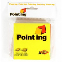 점착메모지 아이윙스 3300점착메모지 에이원점착메모지 접점착식메모지 7-2호 형광4색 포인팅점착메모지, 상세페이지 참조