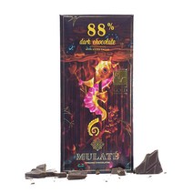 MULATE 뮬레이트 유기농 비건초콜릿 진한 카카오 88% 뮬레이트 88%, 1Ea, 30g